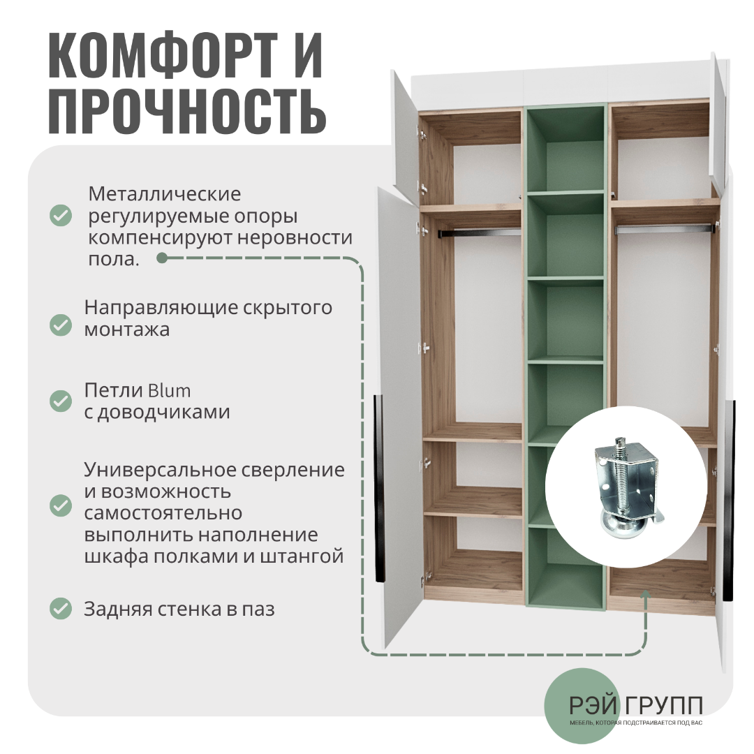  шкафы Рэй альтернатива встроенному шкафу на заказ